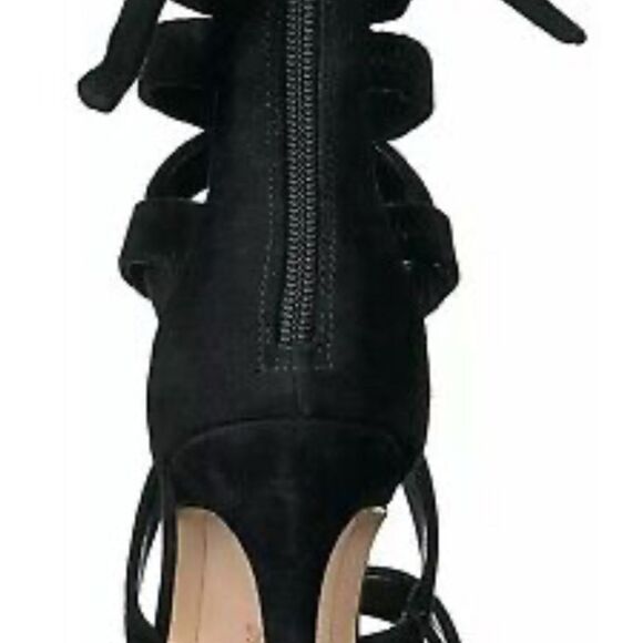 BCBGeneration Janine Lace Up Heeled Sandals, Black, Womens 7 M - Picture 3 of 12